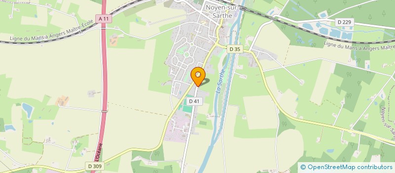 localisation de l'entreprise SARL MECANIQUE AGRICOLE BRETON  NOYEN-SUR-SARTHE