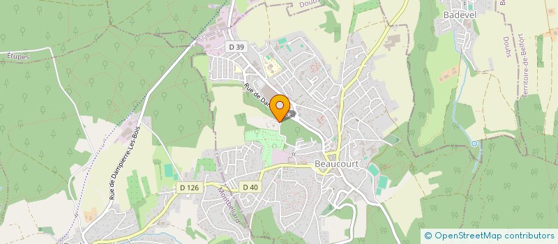 localisation de l'entreprise SARL MECATOL à BEAUCOURT