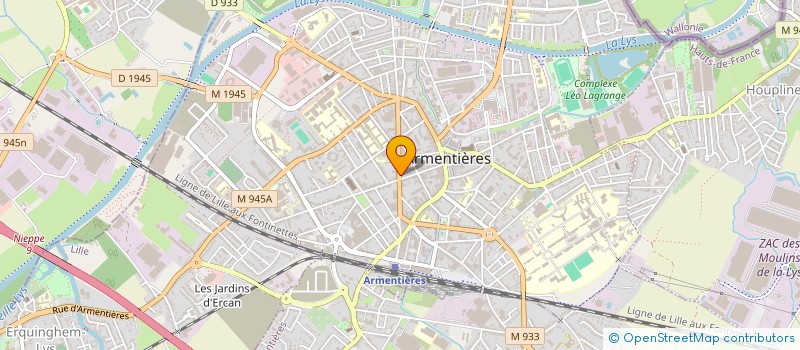 localisation de l'entreprise SARL MECAWAYS à ARMENTIERES