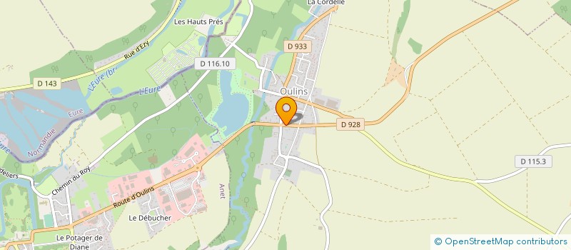 localisation de l'entreprise SARL MEDIABAT à OULINS