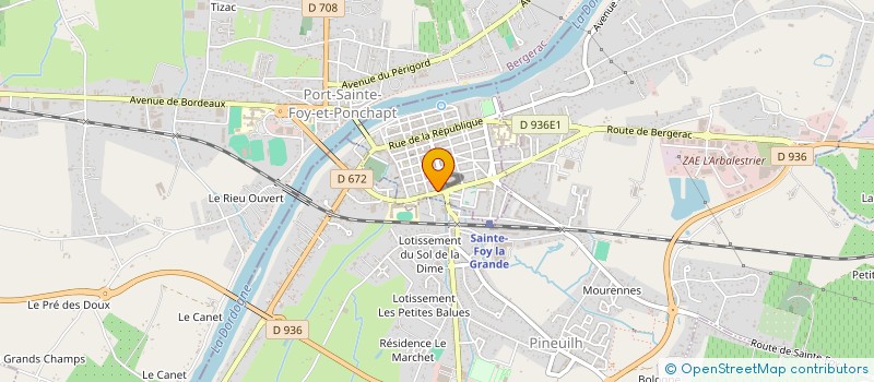 localisation de l'entreprise SARL MEE à SAINTE-FOY-LA-GRANDE
