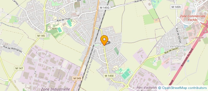 localisation de l'entreprise SARL MEGA COMBLES  TEMPLEMARS