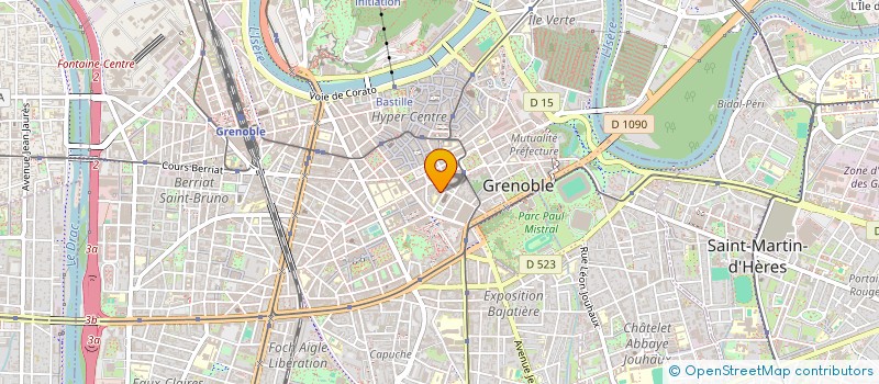 localisation de l'entreprise SARL MEGA-PHONE COMMUNICATION à GRENOBLE
