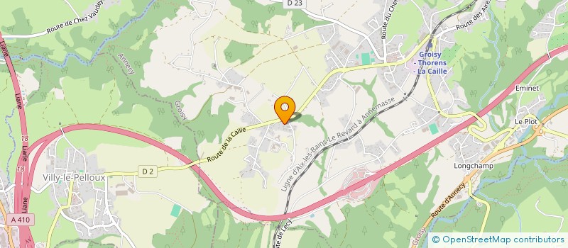 localisation de l'entreprise SARL MEGEVAND TRI MODAL  GROISY