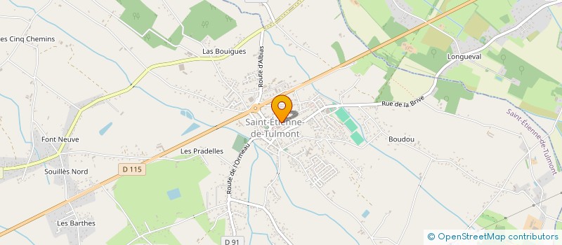 localisation de l'entreprise SARL MEGY  SAINT-ETIENNE-DE-TULMONT