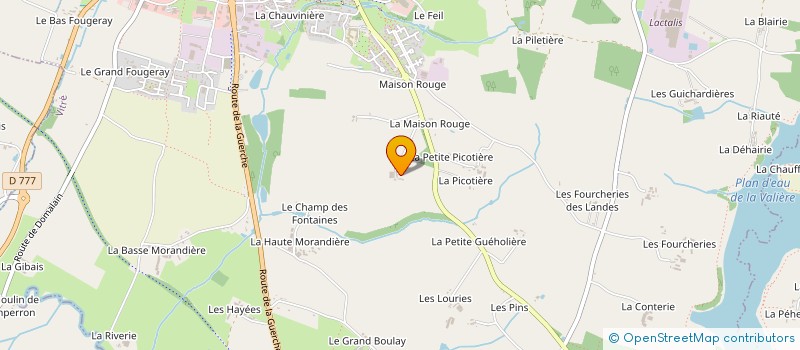 localisation de l'entreprise SARL MEHAIGNERIE  VITRE