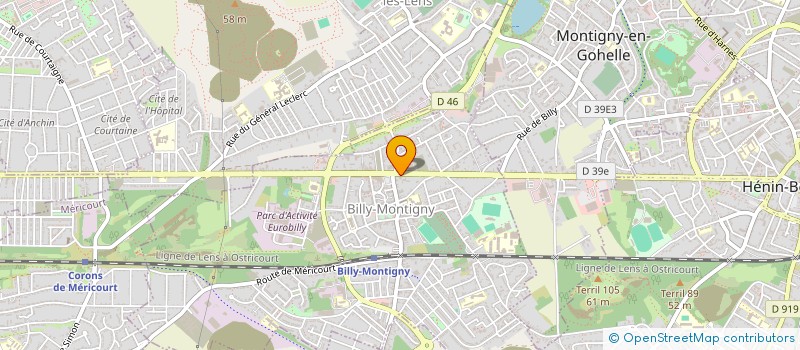 localisation de l'entreprise SARL MEHDI FOURNIL à BILLY-MONTIGNY