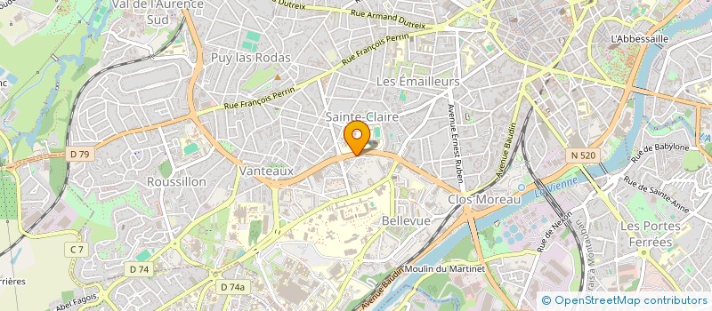 localisation de l'entreprise SARL MEIRA à LIMOGES