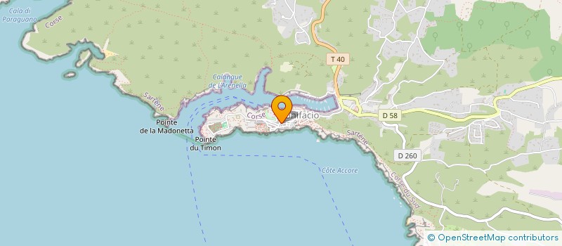 localisation de l'entreprise SARL MELANIE à BONIFACIO