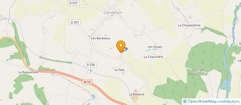 localisation de l'entreprise SARL MELIFLO à GANDELAIN