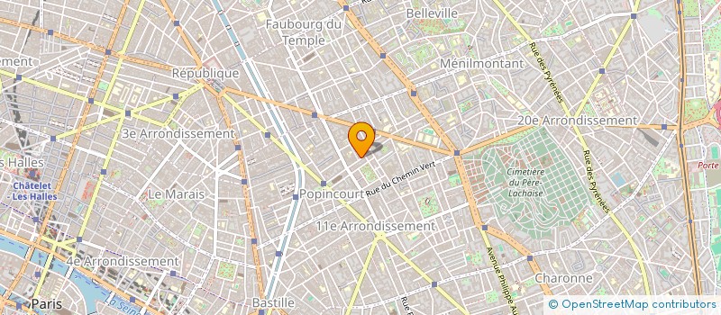 localisation de l'entreprise SARL MELODISTAR  PARIS