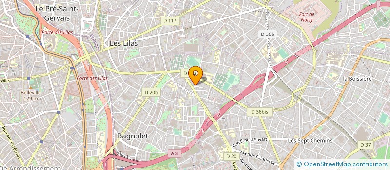 localisation de l'entreprise SARL MELTEM à BAGNOLET