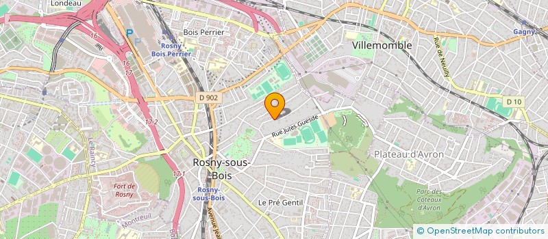 localisation de l'entreprise SARL MENADIER à ROSNY-SOUS-BOIS