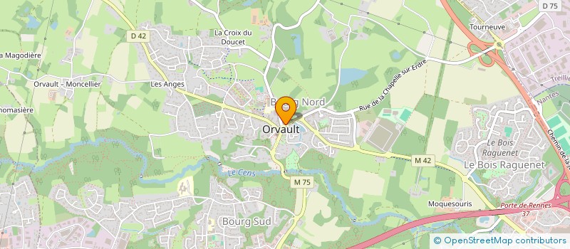 localisation de l'entreprise SARL MENARD SF à ORVAULT