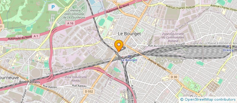 localisation de l'entreprise SARL MENDES  LE BOURGET