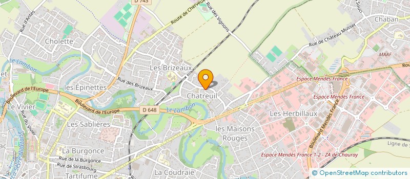 localisation de l'entreprise SARL MENDES RIBEIRO à NIORT