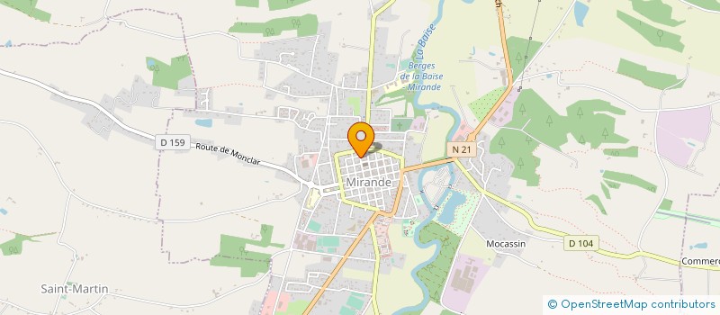 localisation de l'entreprise SARL MENDEZ NOUVEN BOULANGERIE PATISSERIE ARTISANALE à MIRANDE
