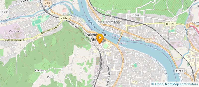 localisation de l'entreprise SARL MENTHE A L EAU à TOURNON-SUR-RHONE