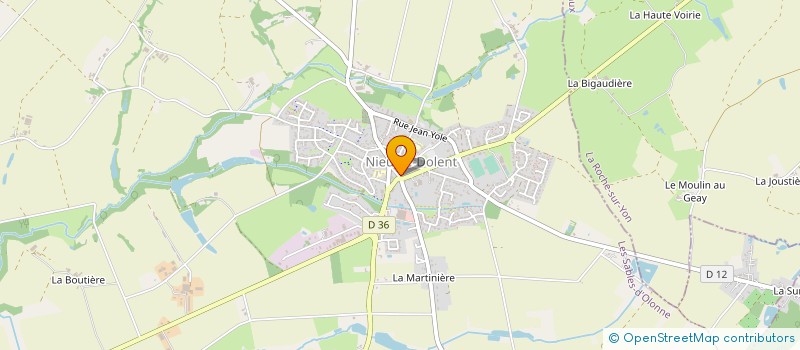 localisation de l'entreprise SARL MENUISERIE AJBOIS  NIEUL-LE-DOLENT