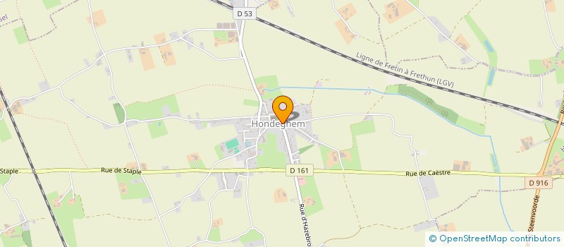 localisation de l'entreprise SARL MENUISERIE DEHAUDT à HONDEGHEM