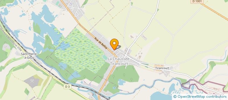 localisation de l'entreprise SARL MENUISERIE FOURNY à LA CHAUSSEE-TIRANCOURT