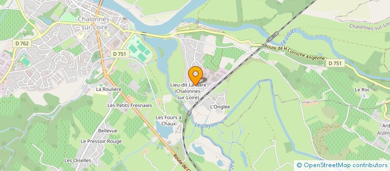 localisation de l'entreprise SARL MENUISERIE GAUBERT BAZANTE à CHALONNES-SUR-LOIRE
