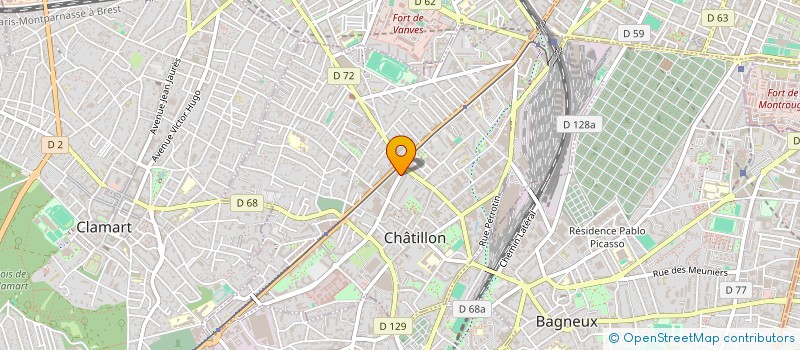 localisation de l'entreprise SARL MENUISERIE GREGOIRE  CHATILLON