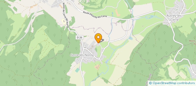 localisation de l'entreprise SARL MENUISERIE HENRY  CERRE-LES-NOROY