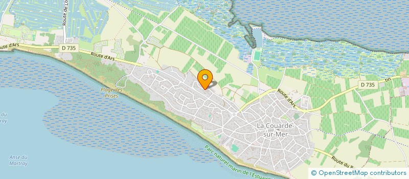 localisation de l'entreprise SARL MENUISERIE MARME à LA COUARDE-SUR-MER