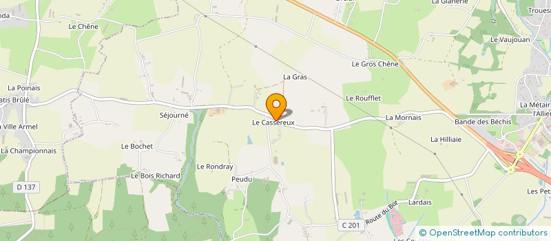 localisation de l'entreprise SARL MENUISERIE MATHURIN à ALLAIRE