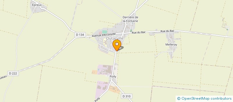 localisation de l'entreprise SARL MENUISERIE MESSEANT  OUTARVILLE