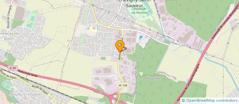 localisation de l'entreprise SARL MENUISERIE REMOND  CHEVIGNY-SAINT-SAUVEUR