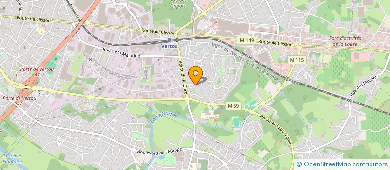 localisation de l'entreprise SARL MENUISERIE VAL DE SEVRE  VERTOU