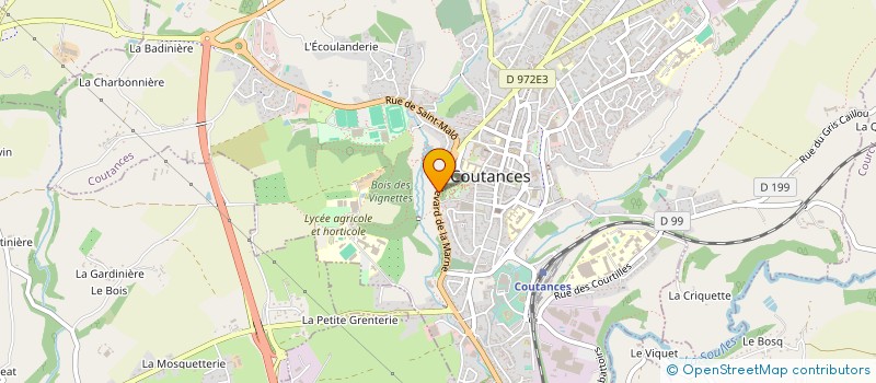 localisation de l'entreprise SARL MENUISERIE VOIVENEL à COUTANCES
