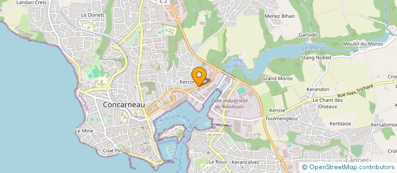localisation de l'entreprise SARL MER ET JARDIN à CONCARNEAU