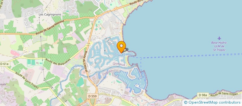 localisation de l'entreprise SARL MER ET SOLEIL à GRIMAUD