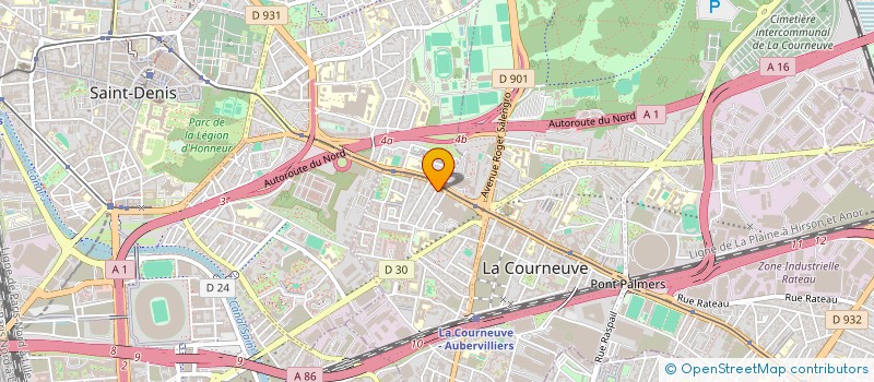 localisation de l'entreprise SARL MERA  LA COURNEUVE