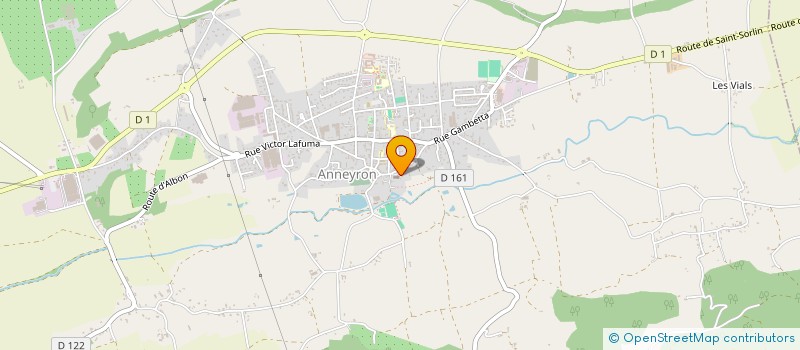 localisation de l'entreprise SARL MERAUD à ALBON