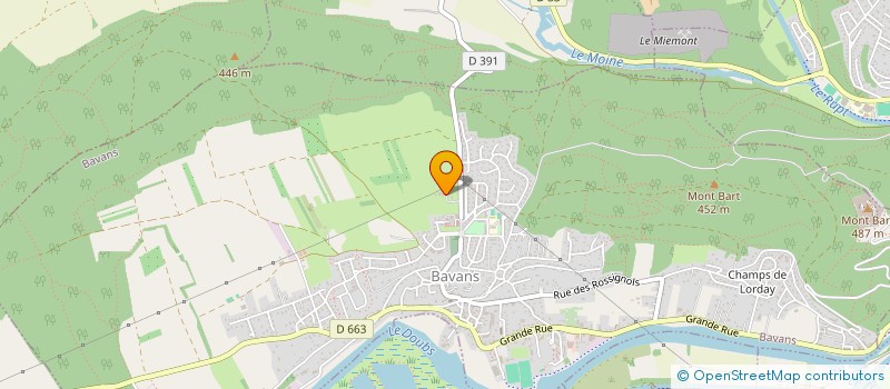 localisation de l'entreprise SARL MERCIER  BAVANS