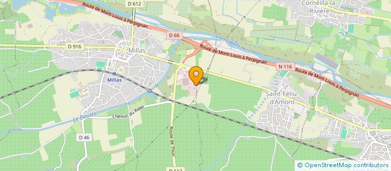 localisation de l'entreprise SARL MEREN  MILLAS