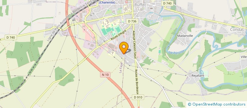 localisation de l'entreprise SARL MERFINANCE à RUFFEC