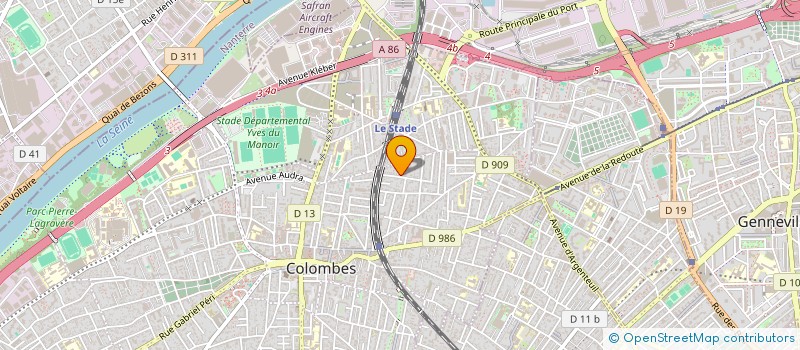 localisation de l'entreprise SARL MERGER  COLOMBES