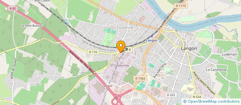 localisation de l'entreprise SARL MERIDIENNE à LANGON