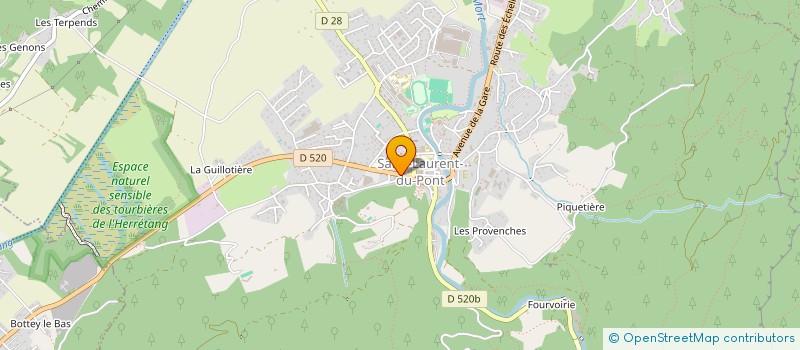 localisation de l'entreprise SARL MERIGAUD  SAINT-LAURENT-DU-PONT