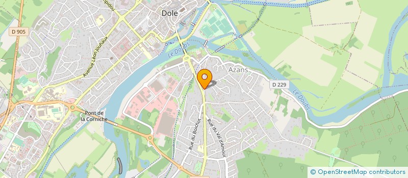 localisation de l'entreprise SARL MERIMEE à DOLE
