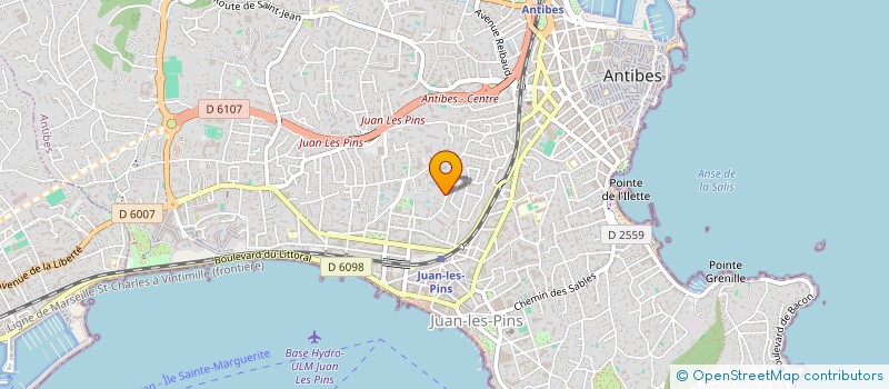 localisation de l'entreprise SARL MERLATTI RICHARD  ANTIBES