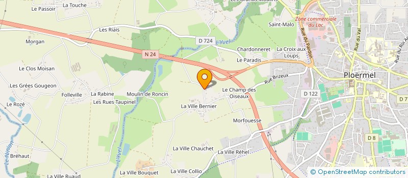 localisation de l'entreprise SARL MERLIN L'ENCHANTEUR à LOYAT