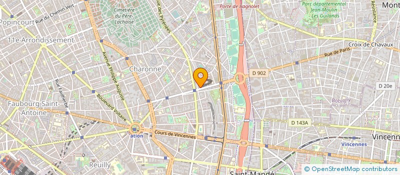 localisation de l'entreprise SARL MERRAH FRERES  PARIS