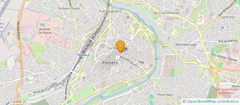 localisation de l'entreprise SARL MESNARD MARIANNE à POITIERS