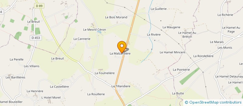 localisation de l'entreprise SARL MESNIL DUPREY à PERCY-EN-NORMANDIE